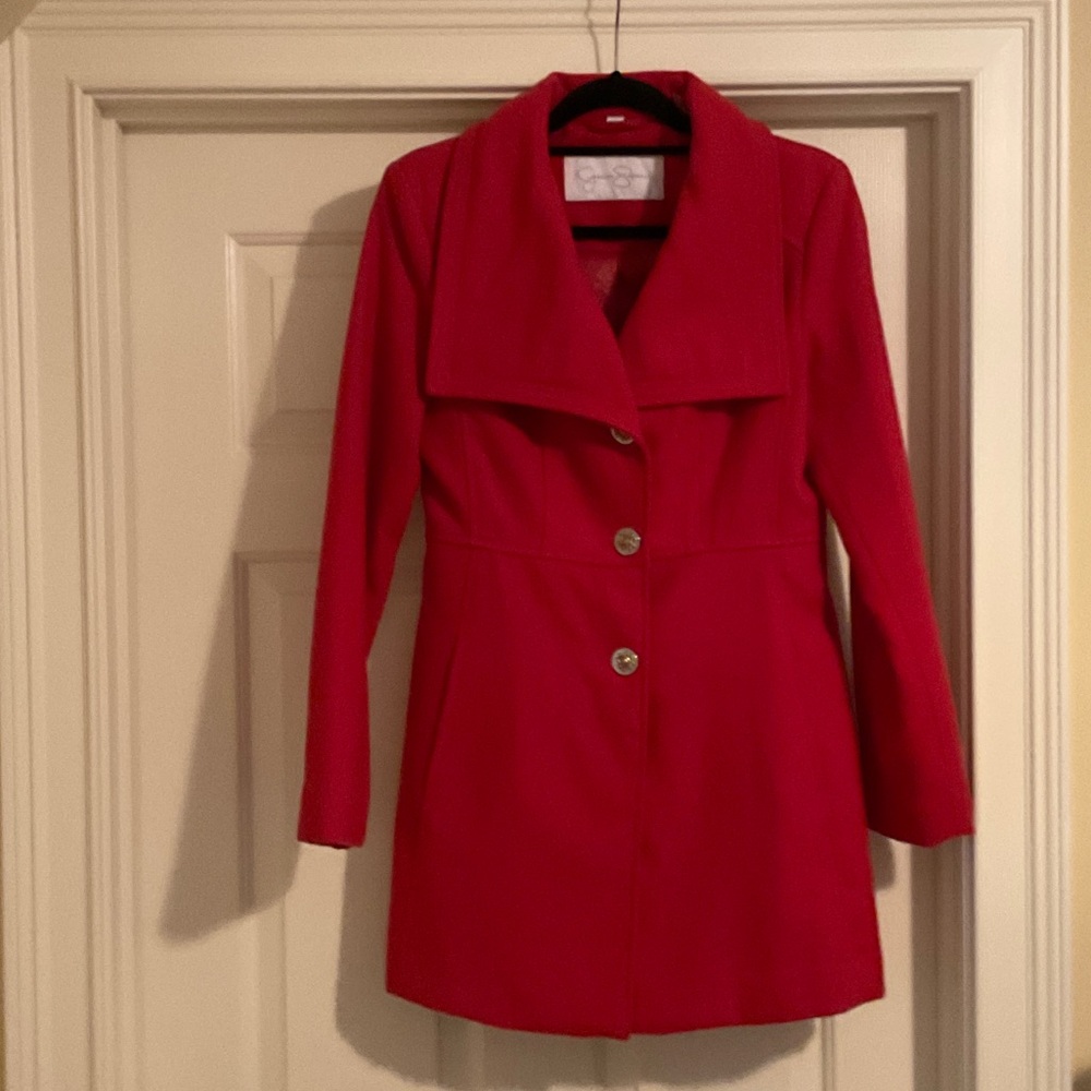 Jessica Simpson Vibrant Orange Coat Small